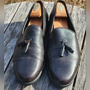 Inkerman New York Pebbled Leather Tassel Loafers Shoes 11.5